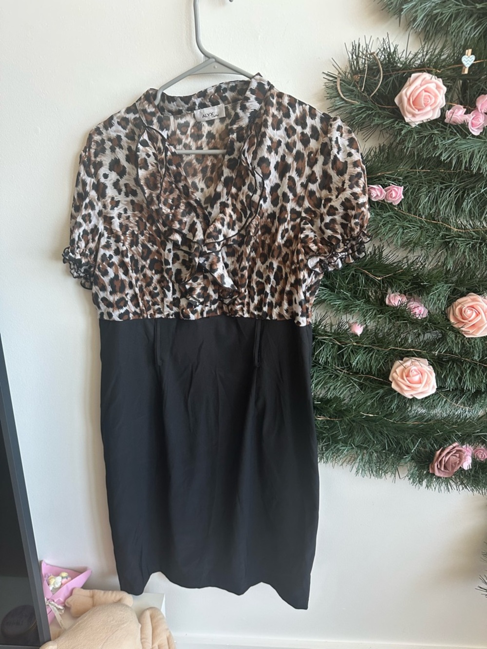 Alyx Brown and Black Leopard-Print Blouse